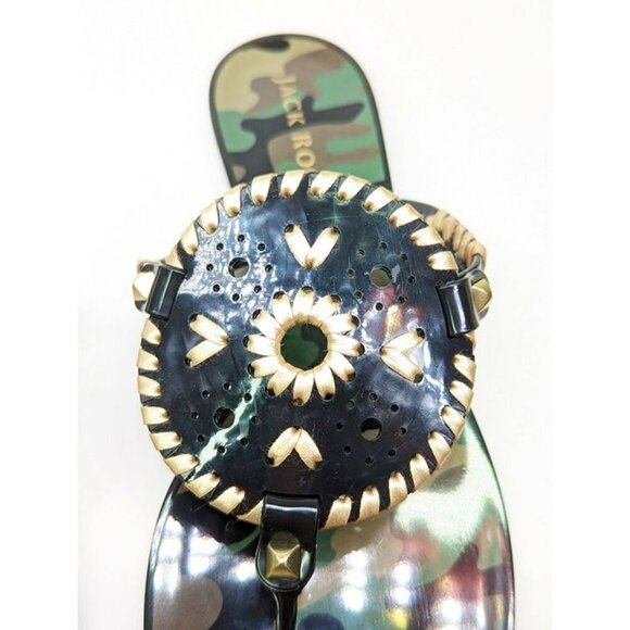 Jack Rogers Georgica Women's Jelly Camouflage Thong Sandals Size 9 (MSRP $60) - Picture 3 of 7